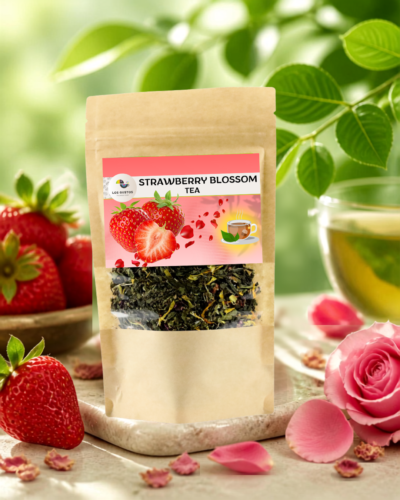 Herbata zielona Strawberry Blossom