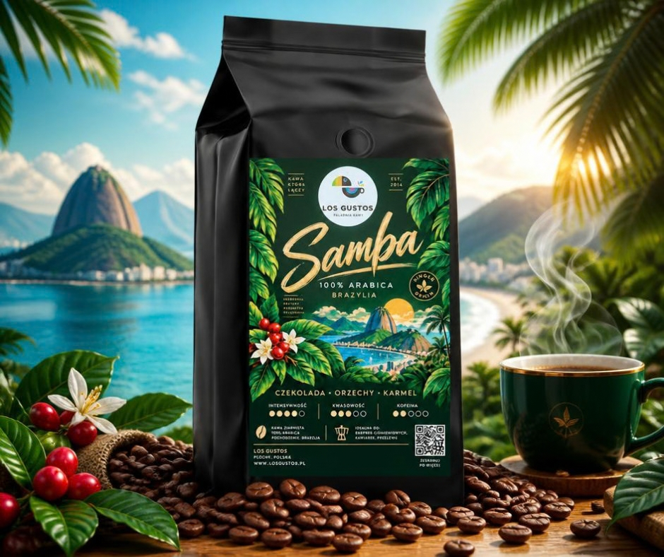 Kawa ziarnista SAMBA Arabica Brazylia